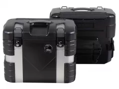 GOBI side case set right/left black/silver Edition