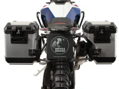 Side carrier cutout black incl. Xplorer silver sideboxes for BMW F 900 GS (2024-)