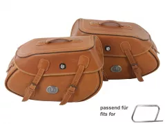 Saddle bag set Buffalo sandbrown for tube saddlebag carrier