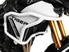 Tank protection bar "Solid" white for Triumph Tiger 900 Rally Pro (2024-)