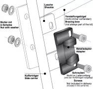 Lock adapter for sidecases to side carrier (1 pc)