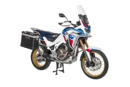 ZEGA Pro pannier system for Honda CRF1100L Africa Twin (2022-) / Adventure Sports 31/38 litres with stainless steel rack       Volume 38/45, Pannier rack colour Black, Colour Alu Natural