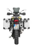 ZEGA Evo aluminium pannier system for F900GS Adventure, F850GS/ Adventure, F800GS(2024-), F750GS ZEGA Evo aluminium pannier system "And-S" 31/38 litres with stainless steel rack for BMW F850GS/ F850GS Adventure/ F750GS   Volume 31/38, Pannier rack co