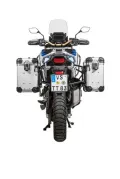 ZEGA Evo aluminium pannier system for Honda CRF1100L Africa Twin (2022-) / Adventure Sports    Volume 38/45, Pannier rack colour Black, Colour silver