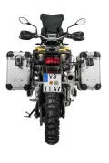 ZEGA Evo aluminium pannier system for F900GS Adventure, F850GS/ Adventure, F800GS(2024-), F750GS ZEGA Evo aluminium pannier system "And-S" 31/38 litres with stainless steel rack for BMW F850GS/ F850GS Adventure/ F750GS Volume 31/38, Pannier rack colo