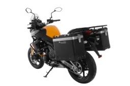 ZEGA Pro aluminium pannier system "And-Black" 38/38 liter with steel rack black for Kawasaki Versys 650 (2010-2014)