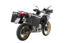 ZEGA Pro aluminium pannier system for F900GS Adventure, F850GS/ Adventure, F800GS(2024-), F750GS    Volume 31/38, Pannier rack colour Silver, Colour Alu Natural