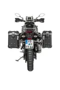 ZEGA Evo aluminium pannier system for Yamaha Tenere 700 / World Raid ZEGA Evo aluminium pannier system "And-S" 31/38 litres with stainless steel rack for Yamaha Tenere 700      Volume 38/45, Pannier rack colour Black, Colour And-Black