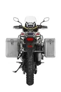 ZEGA Mundo aluminium pannier system for Honda CRF1000L Africa Twin (2015-2017) ZEGA Mundo aluminium pannier system 31/38 litres with stainless steel rack for Honda CRF1000L Africa Twin (2015-2017)  Volume 31/38, Pannier rack colour Silver, Colour Alu