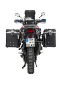 ZEGA Evo aluminium pannier system for Honda CRF1000L Africa Twin (2015-2017) ZEGA Evo aluminium pannier system "And-S" 31/38 litres with stainless steel rack for Honda CRF1000L Africa Twin (2015-2017)        Volume 38/45, Pannier rack colour Silver, 