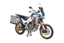 ZEGA Pro pannier system for Honda CRF1100L Africa Twin (2022-) / Adventure Sports 31/38 litres with stainless steel rack Volume 31/38, Pannier rack colour Black, Colour Alu Natural