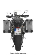 ZEGA Pro aluminium pannier system 31/31 litres with stainless steel rack black for Yamaha MT-09 Tracer (2015-2017)