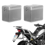 ZEGA Mundo aluminium pannier system for Honda XL750 Transalp   Volume 45/45, Pannier rack colour Silver, Colour Alu Natural