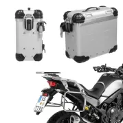 ZEGA Evo aluminium pannier system for Honda XL750 Transalp Volume 31/31, Pannier rack colour Silver, Colour And-S