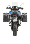 ZEGA Evo aluminium pannier system for Honda CRF1000L Africa Twin (2018-) / CRF1000L Adventure Sports     Volume 38/45, Pannier rack colour Black, Colour And-S