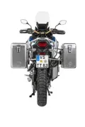 ZEGA Mundo aluminium pannier system for Honda CRF1100L Africa Twin (2022-) / CRF1100L Adventure Sports  Volume 31/38, Pannier rack colour Silver, Colour Alu Natural