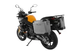 ZEGA Pro aluminium pannier system 31/31 liter with steel rack black for Kawasaki Versys 650 (2010-2014)