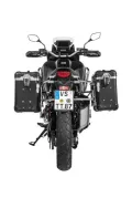 ZEGA Evo aluminium pannier system for Honda CRF1100L Africa Twin (-2021)      Volume 38/45, Pannier rack colour Black, Colour And-Black