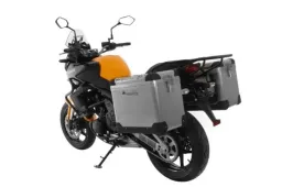 ZEGA Pro aluminium pannier system 45/45 liter with steel rack black for Kawasaki Versys 650 (2010-2014)