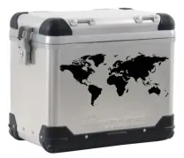 ZEGA PRO/ZEGA Pro2/ZEGA Mundo world map pannier label, black