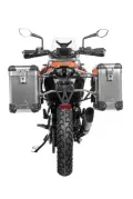 ZEGA Pro aluminium pannier system for KTM 390 Adventure Volume 31/38, Pannier rack colour Silver, Colour Alu Natural