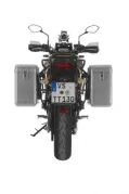 ZEGA Mundo aluminium pannier system  for Kawasaki Versys 650 (2010-2014) Volume 31/31, Pannier rack colour Black, Colour Alu Natural