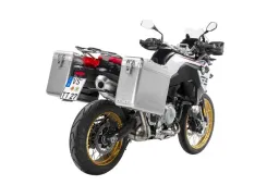 ZEGA Mundo aluminium pannier system for F900GS Adventure, F850GS/ Adventure, F800GS(2024-), F750GS ZEGA Mundo aluminium pannier system 31/38 litres with stainless steel rack for BMW F850GS/ F850GS Adventure/ F750GS  Volume 31/38, Pannier rack colour 